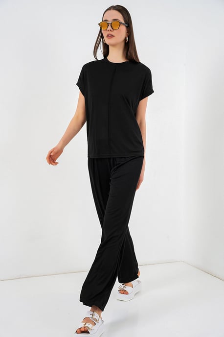 Ontspannen Pasvorm Crew Neck Blouse - Image 3