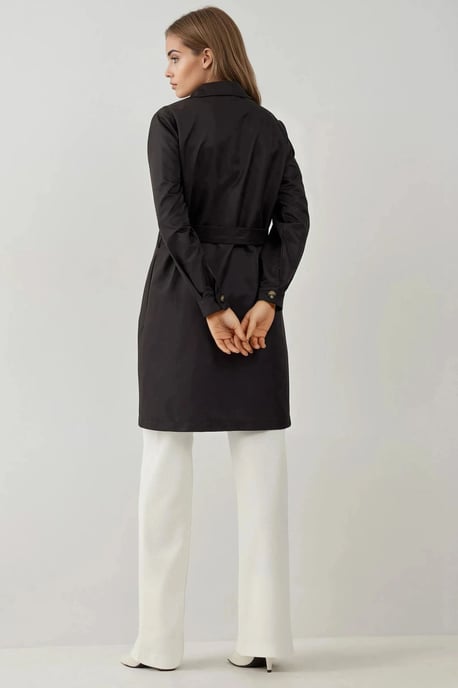 Dubbelgebreide Elastische Trenchcoat - Image 3