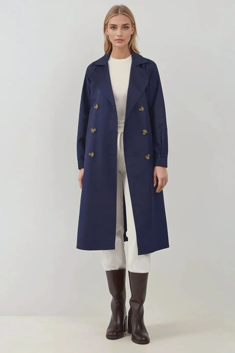 Dubbelzijdige Elastische Trenchcoat - Image 5