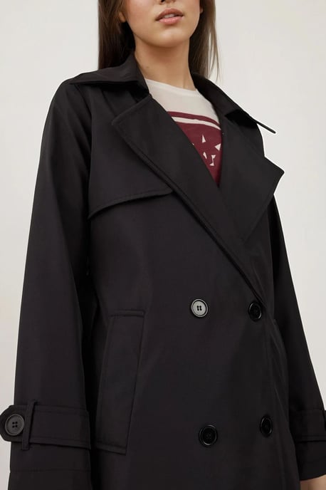 Dubbelzijdige Lange Trenchcoat - Image 4
