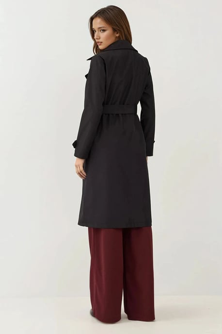 Dubbelzijdige Lange Trenchcoat - Image 5