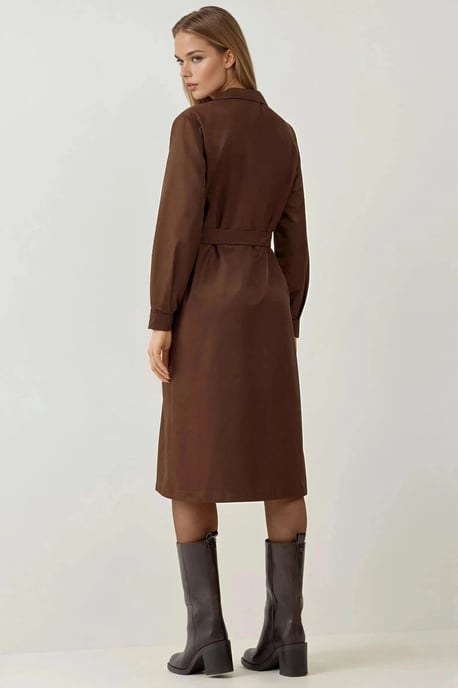 Dubbelzijdige Lange Trenchcoat - Image 5
