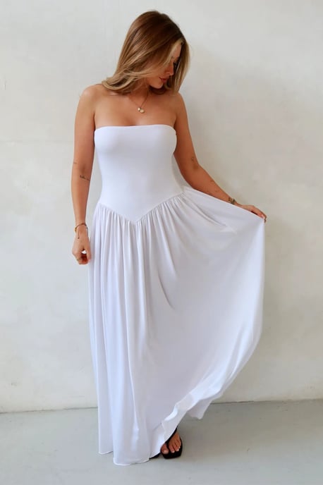 Sofie Strapless Fitted Maxi Dress - Image 2
