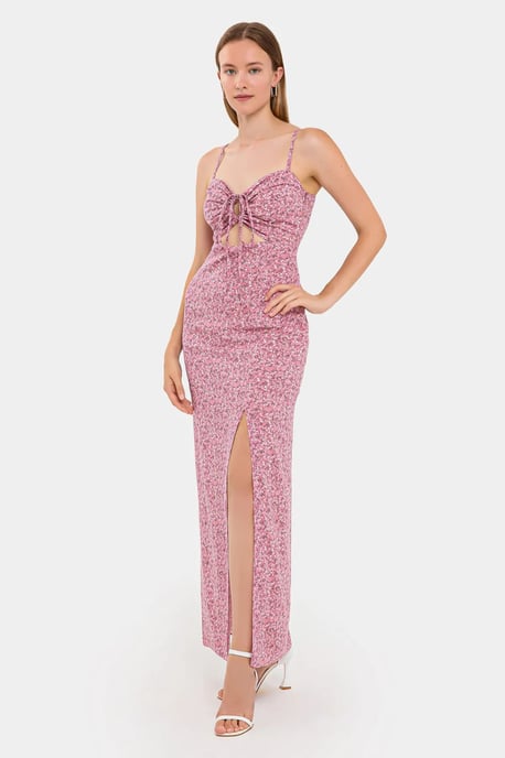 Bloemen Maxi-jurk met Borstuitsnijding - Image 2