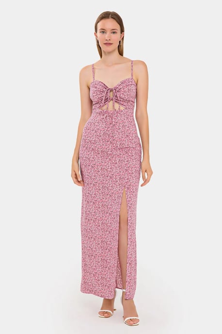 Bloemen Maxi-jurk met Borstuitsnijding - Image 3