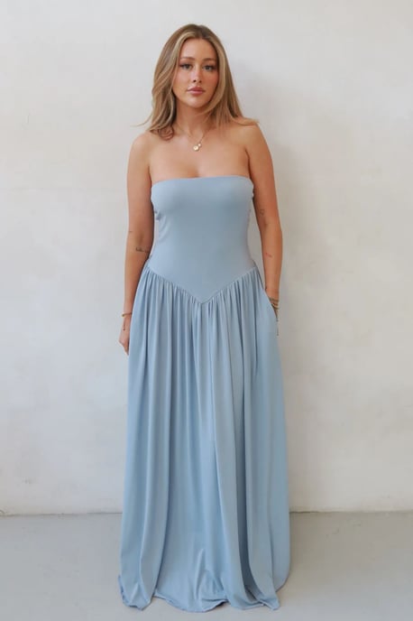 Sofie Strapless Aansluitende Maxi-jurk - Image 1