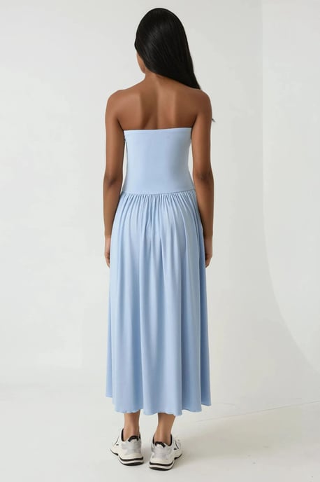 2-in-1 Midi Elastische Strapless Jurk/Rok - Image 6