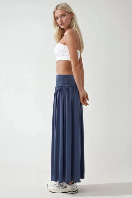 2-in-1 Midi Elastische Strapless Jurk/Rok - Image 5