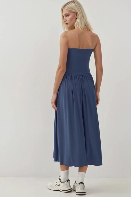 2-in-1 Midi Elastische Strapless Jurk/Rok - Image 6