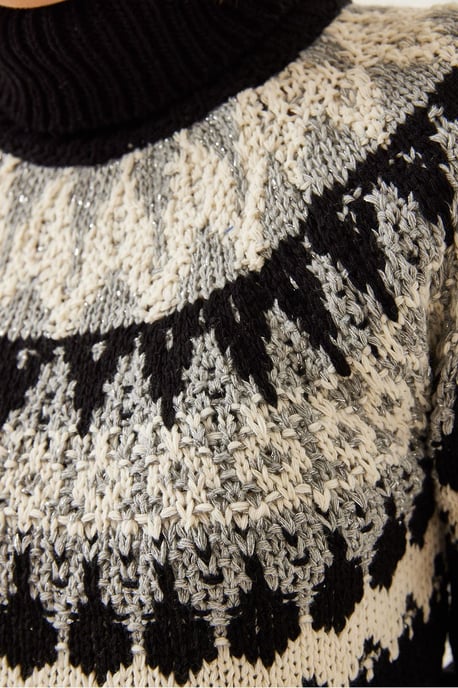 Coltrui met jacquard breiwerk - Image 3