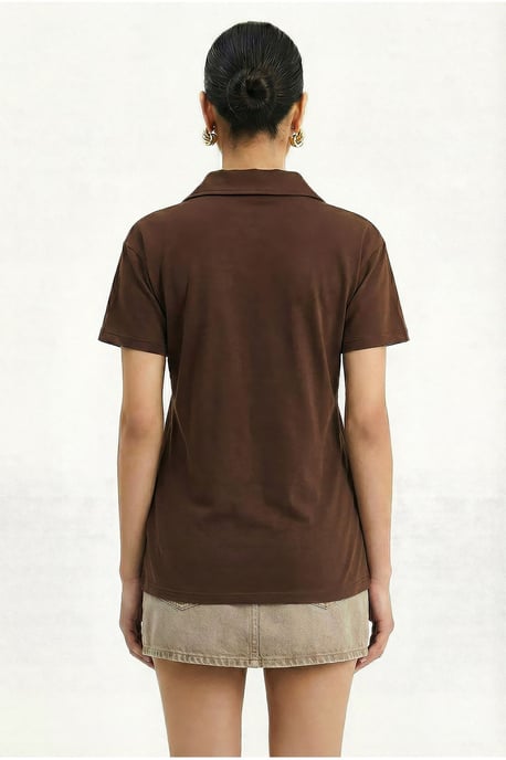 Geborduurde Tekstprint Poloshirt - Image 6