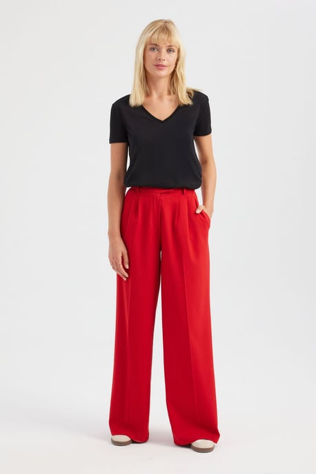 V-hals Basis T-shirt - Image 1