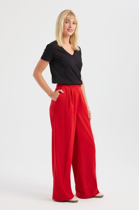 V-hals Basis T-shirt - Image 2