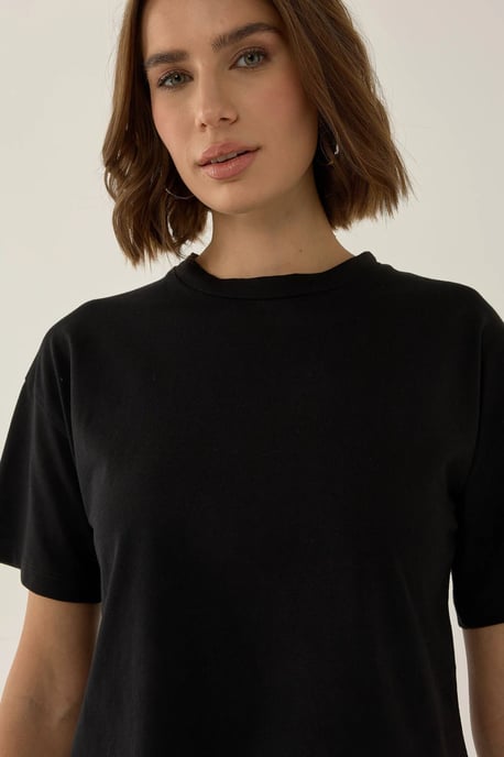 Basic Crew Neck Crop T-shirt - Image 6