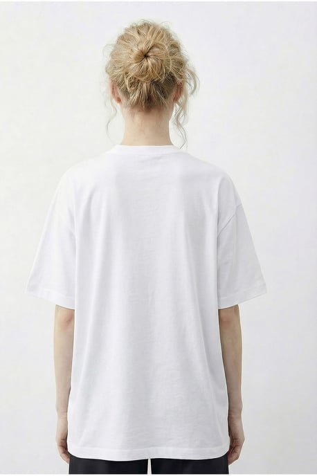 Basis Crew Neck T-Shirt met Accessoire Detail - Image 5
