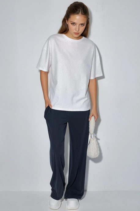 Pailletten Crew Neck Korte Mouw T-Shirt - Image 5