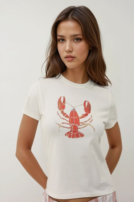 Crew Neck Geprinte Baby T-shirt - Image 6