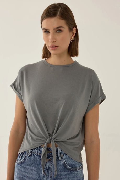 Basic Crew Neck Korta T-shirt - Image 3
