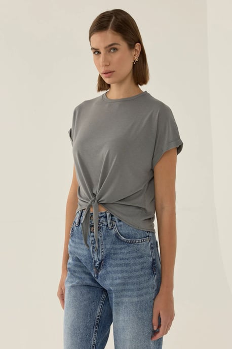 Basic Crew Neck Korta T-shirt - Image 4
