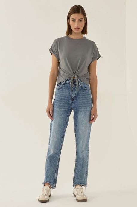 Basic Crew Neck Korta T-shirt - Image 5
