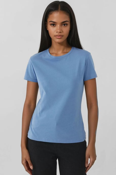 Reguliere Pasvorm Crew Neck Katoenen T-shirt - Image 1