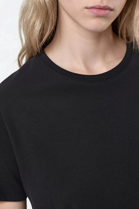 Effen Crew Neck Katoenen T-Shirt - Image 6