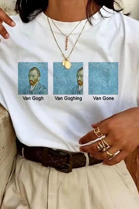 Oversized Geprinte Crew Neck T-shirt - Image 3