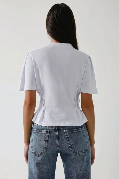 Fitted Crew Neck T-Shirt - Image 5