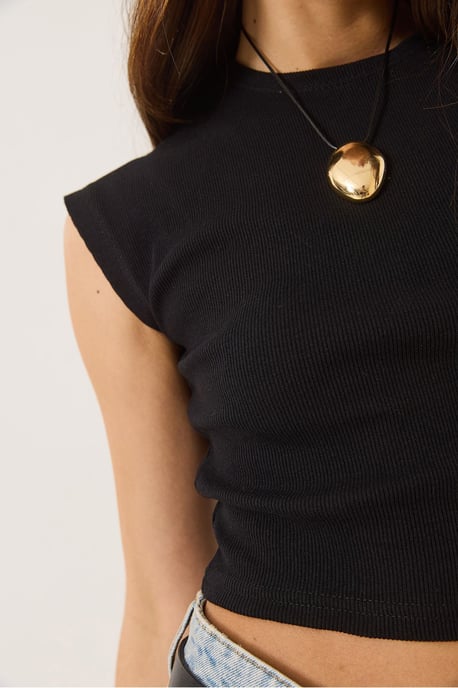 Crew Neck Crop T-shirt - Image 5