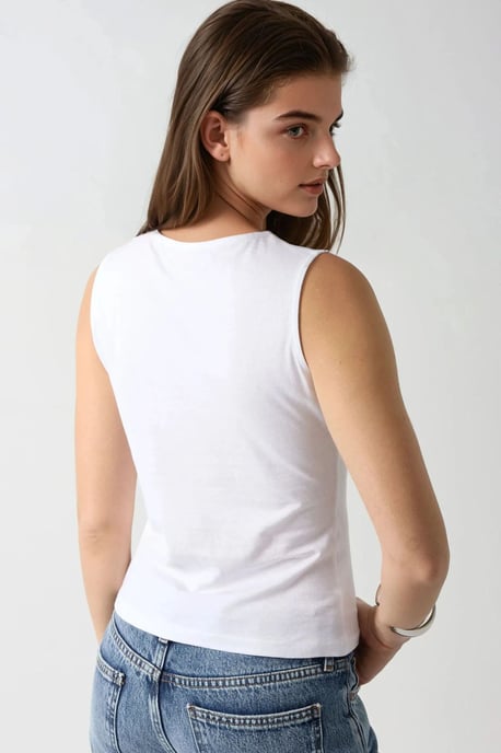 Slim Fit Tryckt T-shirt med Rundad Hals - Image 5