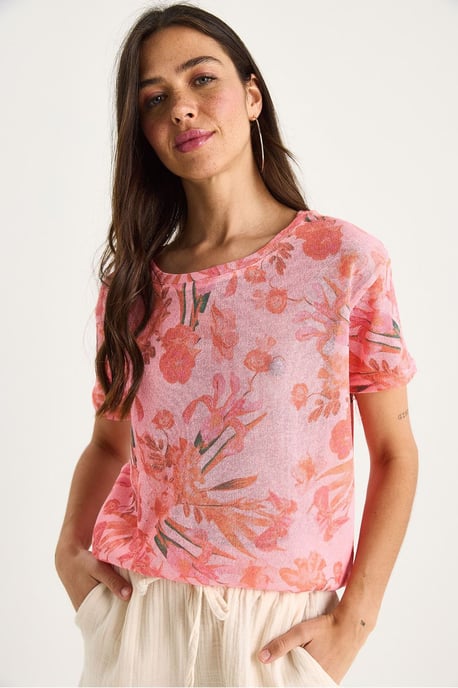 Transparante Ronde Hals T-Shirt - Image 3