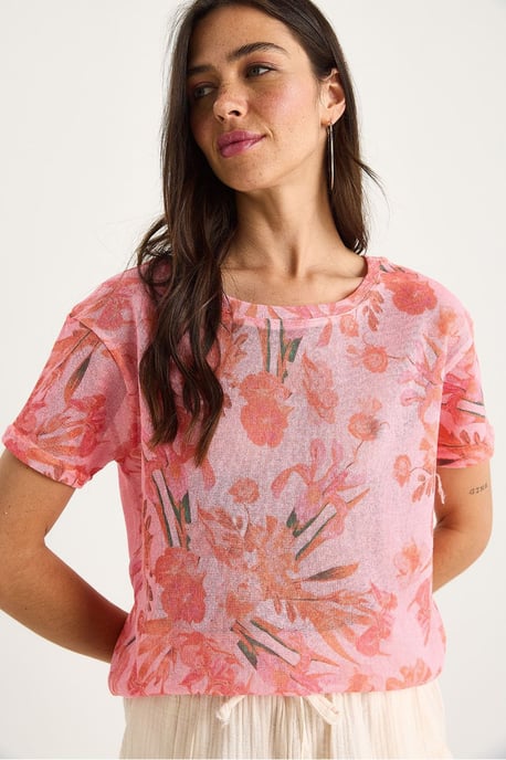 Transparante Ronde Hals T-Shirt - Image 4