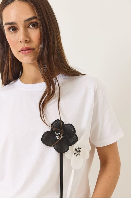 Bloemendruk Korte Mouwen T-shirt - Image 3