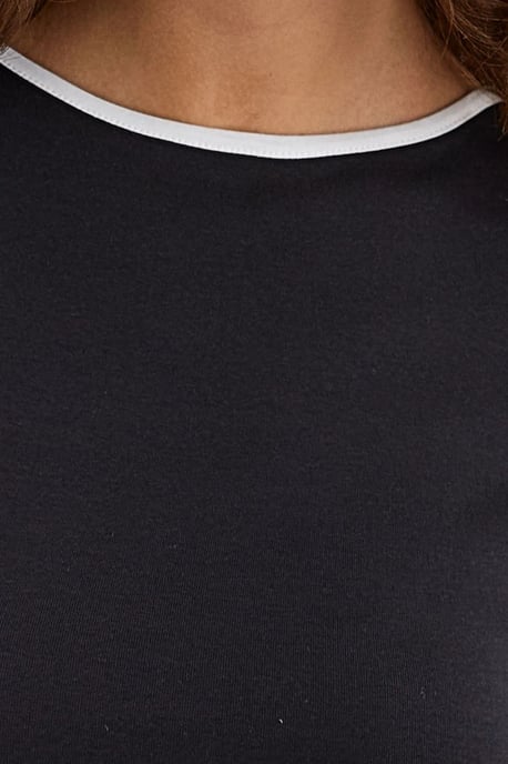 Basic Jersey T-shirt med Öppen Rygg - Image 6