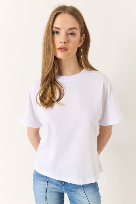 Cotton Crew Neck T-Shirt - Image 2