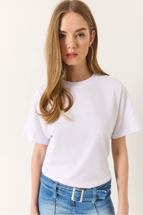 Cotton Crew Neck T-Shirt - Image 3