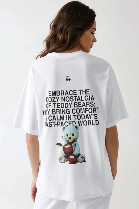 Överdimensionerad T-shirt med crewneck och tryck - Image 2