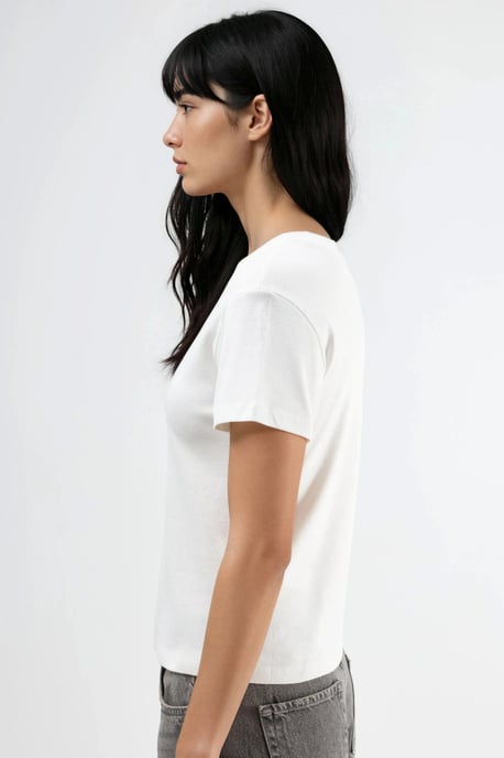 Steen Gemeleerde Crew Neck T-Shirt - Image 3