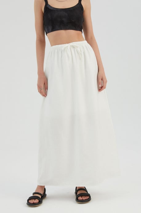 Hoge Taille Strik Maxi Rok - Image 2