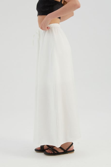 Hoge Taille Strik Maxi Rok - Image 5