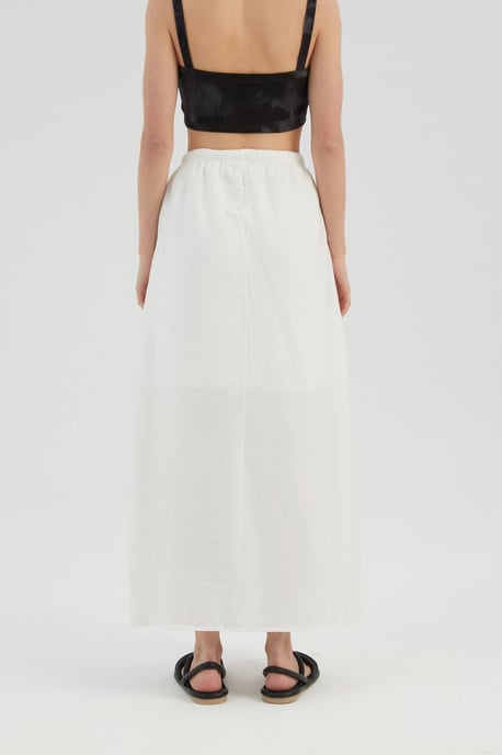 Hoge Taille Strik Maxi Rok - Image 6