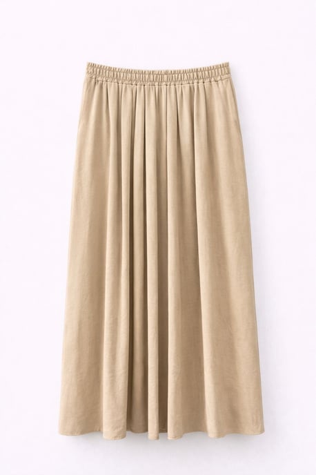 Hoge Taille Maxi Rok met Touwtje Taille - Image 2