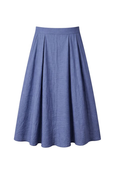High-Waisted Lined Long Skirt - Image 3