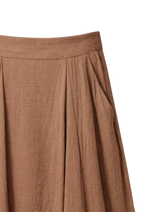 High-Waisted Lined Long Skirt - Image 2