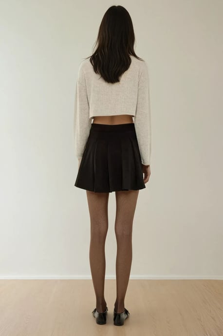 Pleated Mini Skort - Image 2