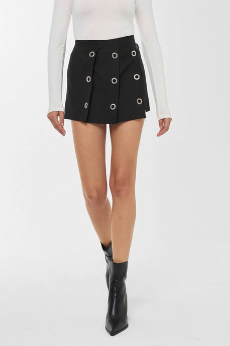 High Waist Pleated Mini Skirt - Image 2