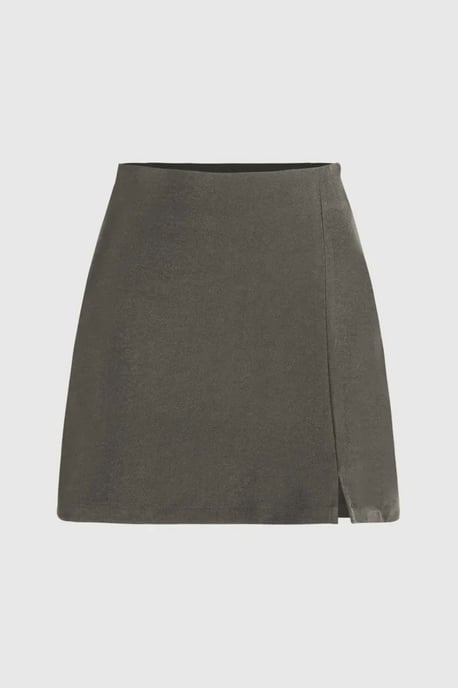 High-Waist Side-Slit Skirt - Image 1