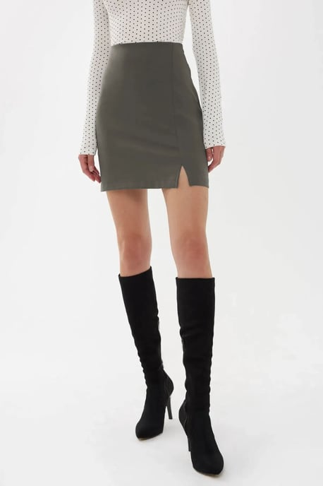 High-Waist Side-Slit Skirt - Image 2