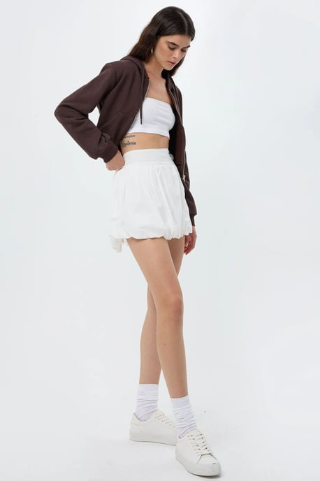 Mini Balloon Skirt with Attached Inner Short - Image 2