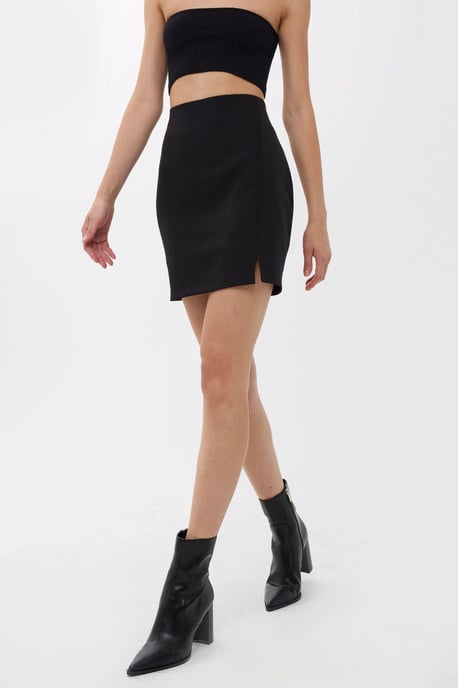 Hoge Taille Zijsplit Rok - Image 5